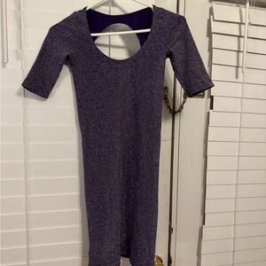 Gray Bodycon Mini Dress with 3/4 Sleeves